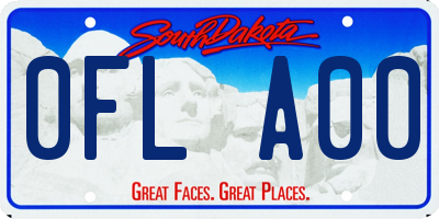 SD license plate 0FLA00