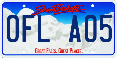SD license plate 0FLA05