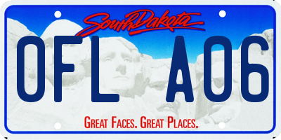 SD license plate 0FLA06