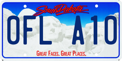SD license plate 0FLA10
