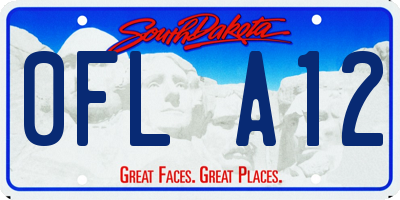 SD license plate 0FLA12