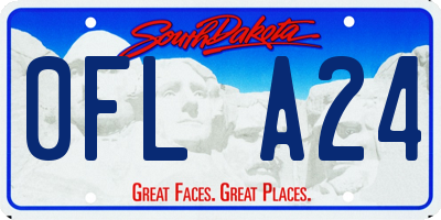 SD license plate 0FLA24