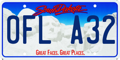 SD license plate 0FLA32