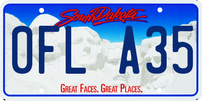 SD license plate 0FLA35