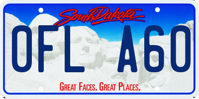 SD license plate 0FLA60