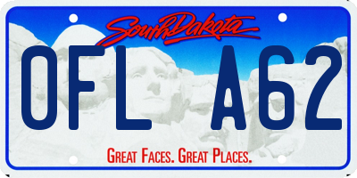 SD license plate 0FLA62