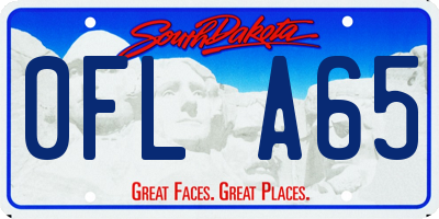 SD license plate 0FLA65