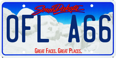 SD license plate 0FLA66