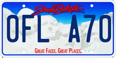 SD license plate 0FLA70