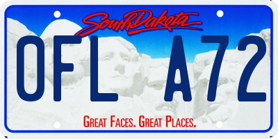 SD license plate 0FLA72