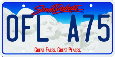 SD license plate 0FLA75