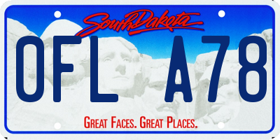 SD license plate 0FLA78