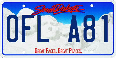 SD license plate 0FLA81