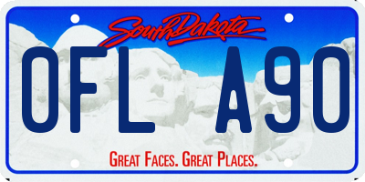SD license plate 0FLA90