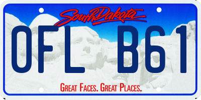 SD license plate 0FLB61