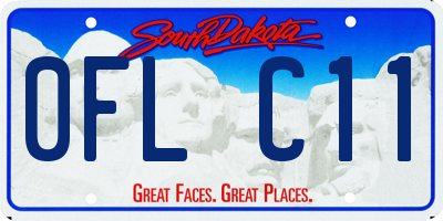 SD license plate 0FLC11