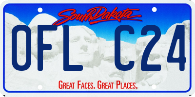 SD license plate 0FLC24