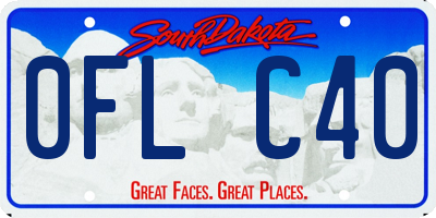 SD license plate 0FLC40