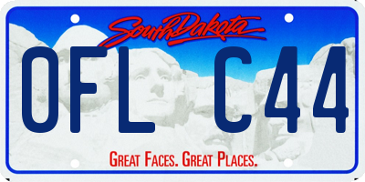 SD license plate 0FLC44