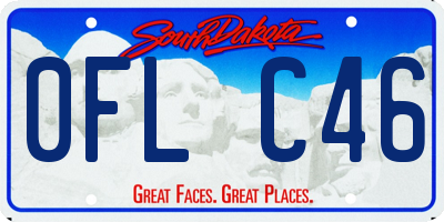 SD license plate 0FLC46