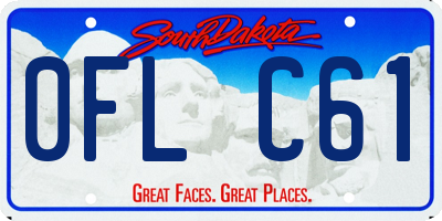 SD license plate 0FLC61