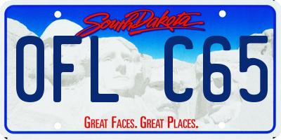 SD license plate 0FLC65