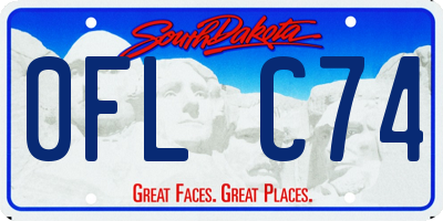 SD license plate 0FLC74