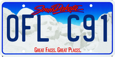SD license plate 0FLC91