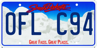 SD license plate 0FLC94