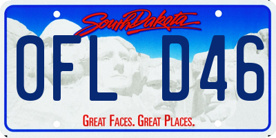 SD license plate 0FLD46