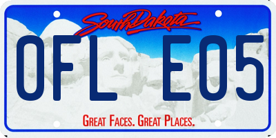 SD license plate 0FLE05