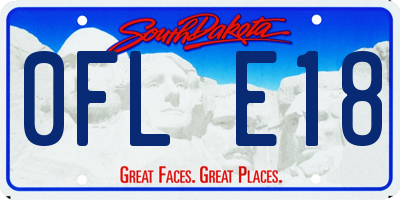 SD license plate 0FLE18