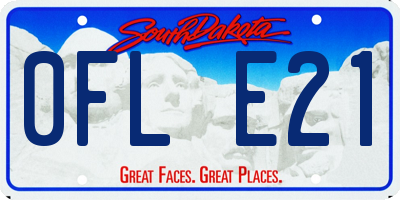 SD license plate 0FLE21
