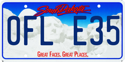 SD license plate 0FLE35