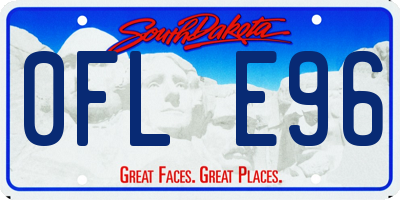 SD license plate 0FLE96
