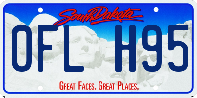 SD license plate 0FLH95