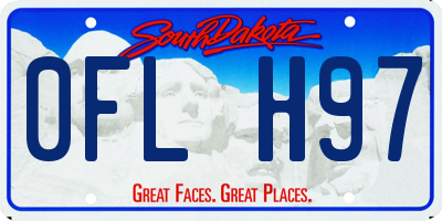 SD license plate 0FLH97