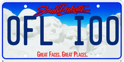 SD license plate 0FLI00