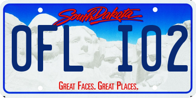SD license plate 0FLI02