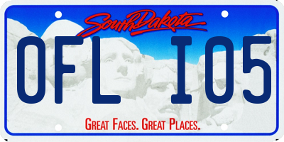 SD license plate 0FLI05
