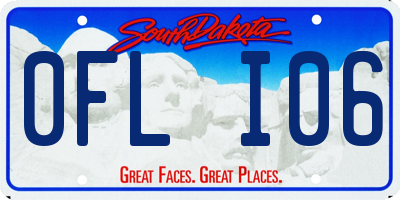 SD license plate 0FLI06