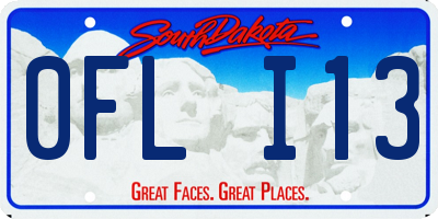 SD license plate 0FLI13
