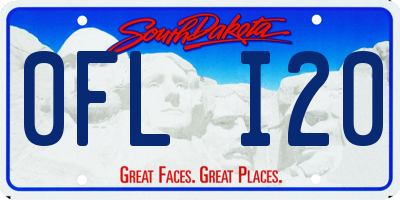 SD license plate 0FLI20