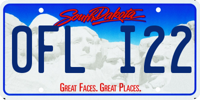 SD license plate 0FLI22