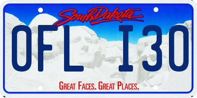 SD license plate 0FLI30