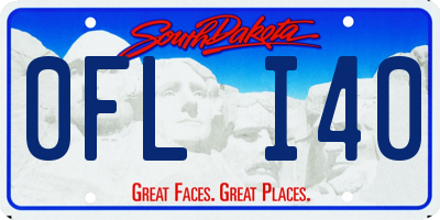 SD license plate 0FLI40