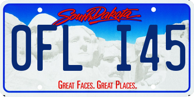 SD license plate 0FLI45