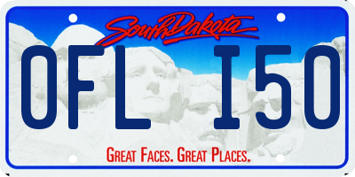 SD license plate 0FLI50