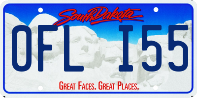 SD license plate 0FLI55