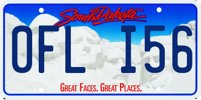 SD license plate 0FLI56
